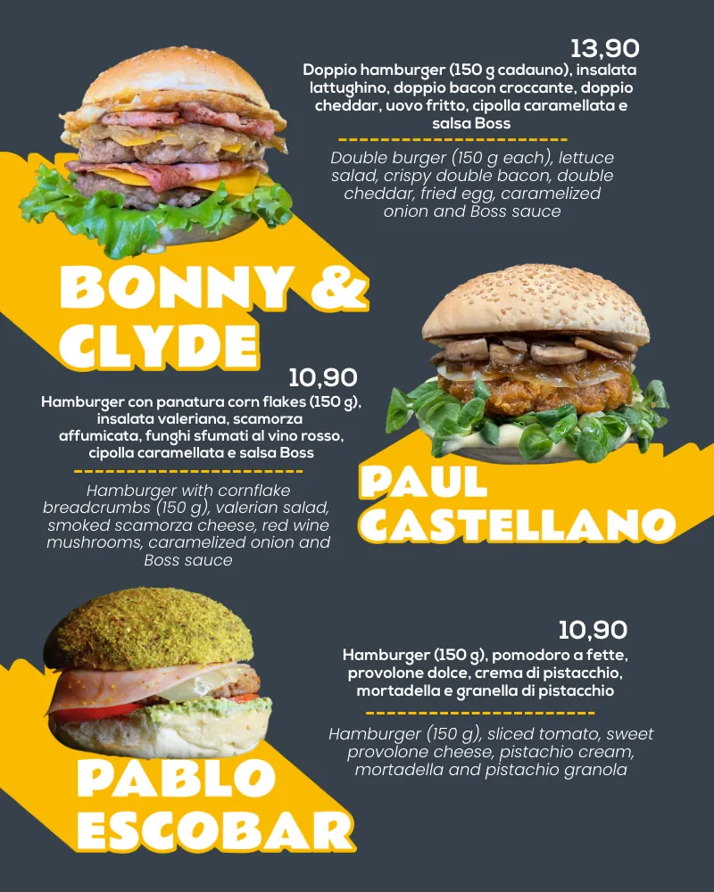 Menù Burger Boss — pagina 9 di 21